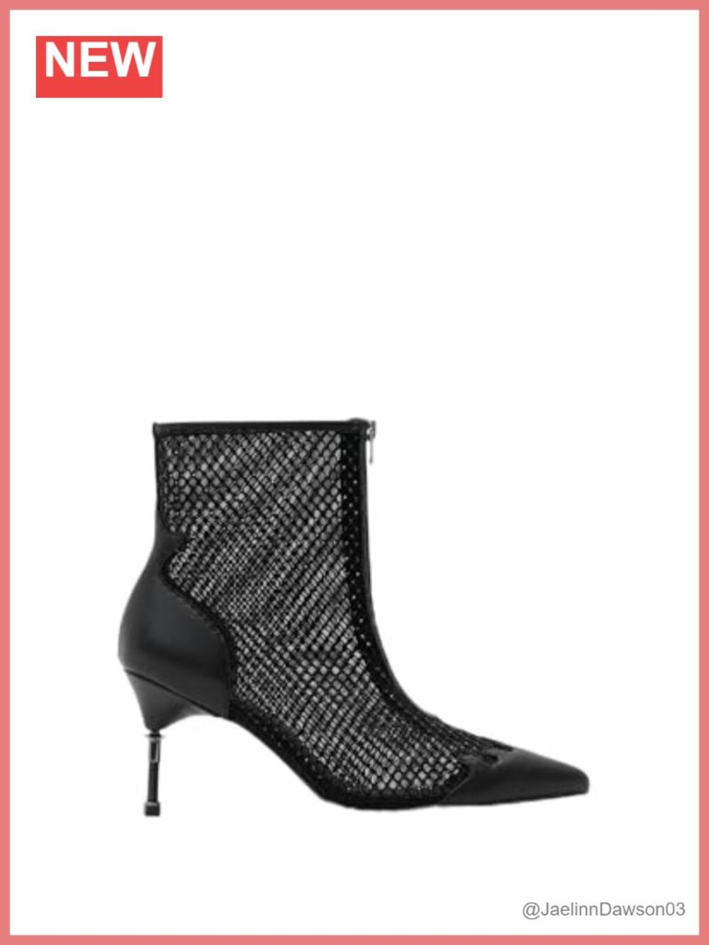 Pointed Toe Stiletto Heel Calf High Mid-Calf Boots with Zip Closure